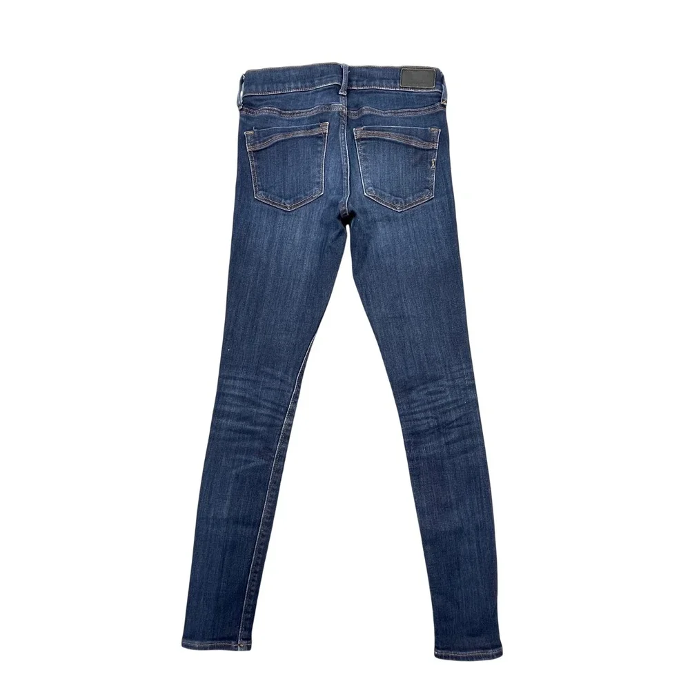 Express Blue Mid Rise Stretch Denim Legging Jeans Women 00R